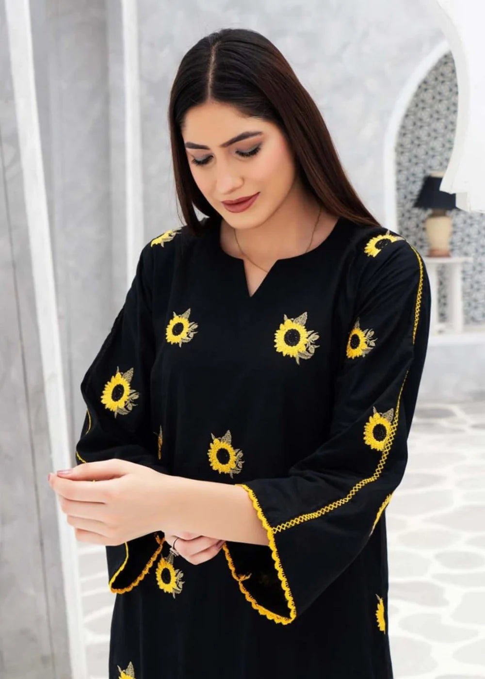 BLACK SUNFLOWER 2PCS-Haram Store
