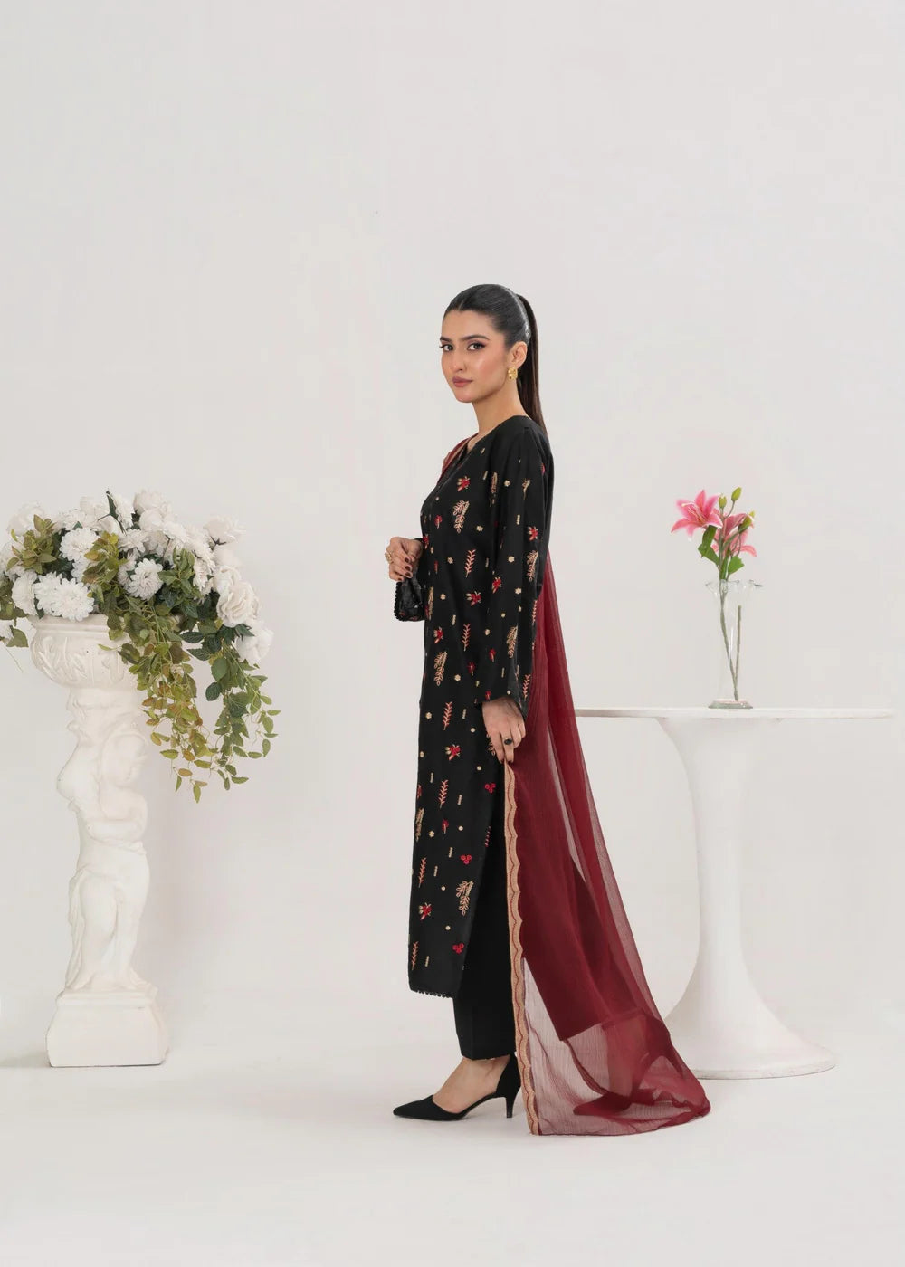 DREAM EMBROIDERED 3PCS -Haram Store