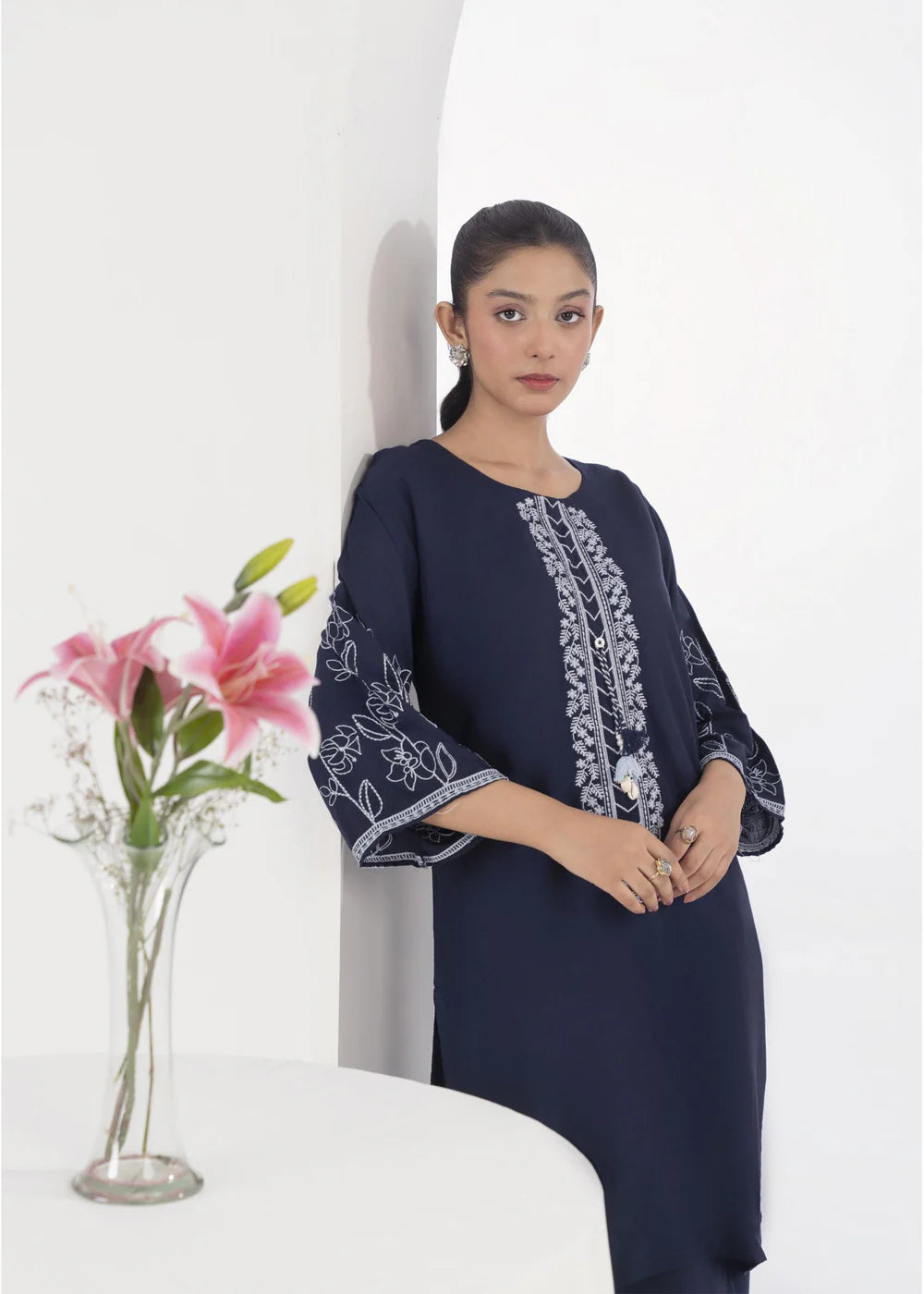 EMBELLISH BLUE 2PCS -Haram Store