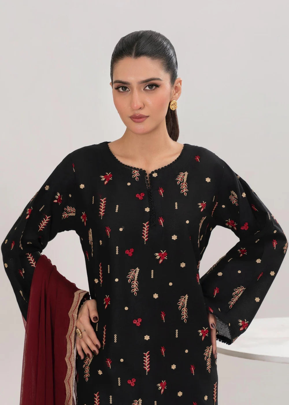 DREAM EMBROIDERED 3PCS -Haram Store