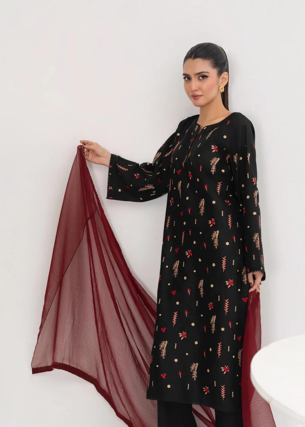 DREAM EMBROIDERED 3PCS -Haram Store