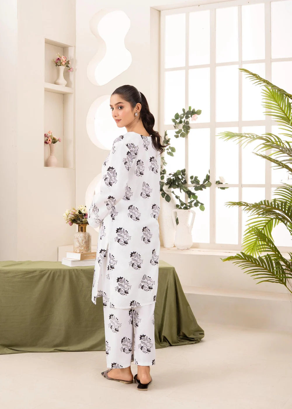 ZEENAT WHITE 2PCS-Haram Store