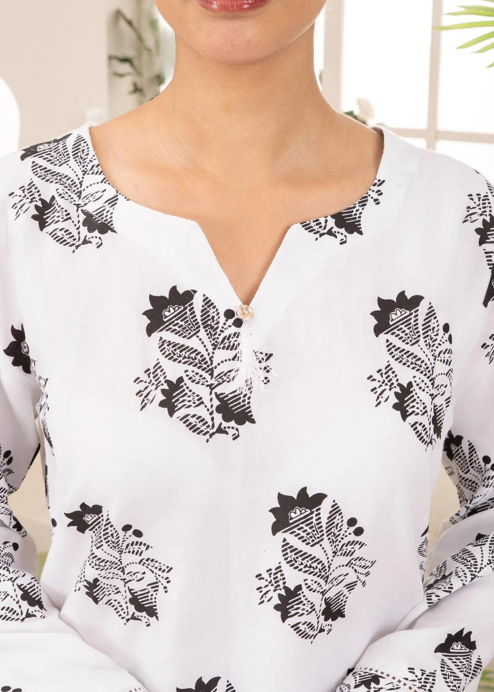 ZEENAT WHITE 2PCS-Haram Store
