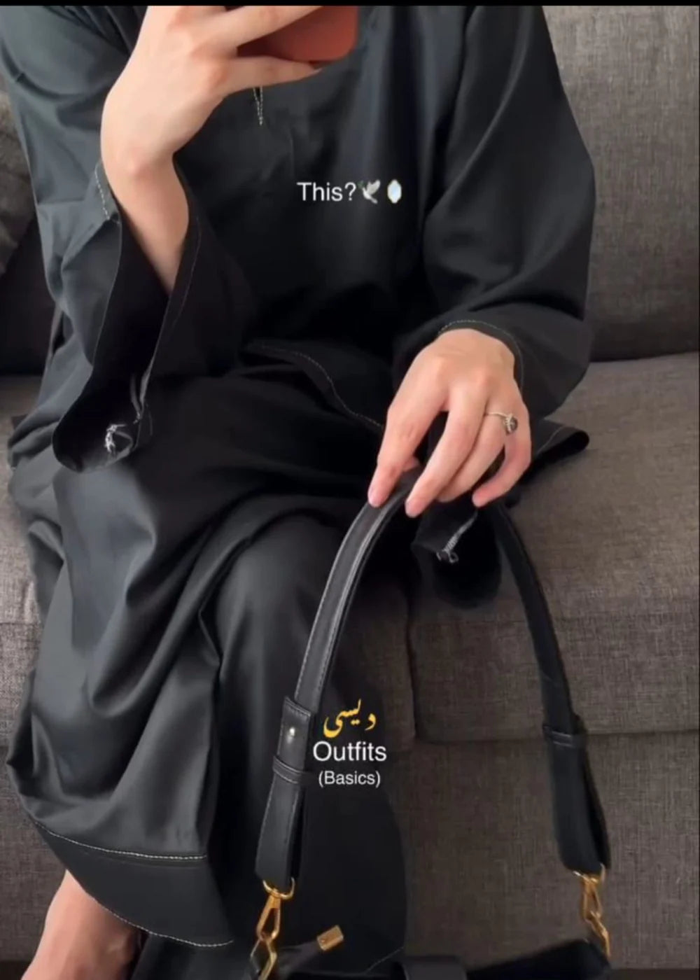 PLAIN BLACK FARSHI SHALWAR 2PCS-Haram Store