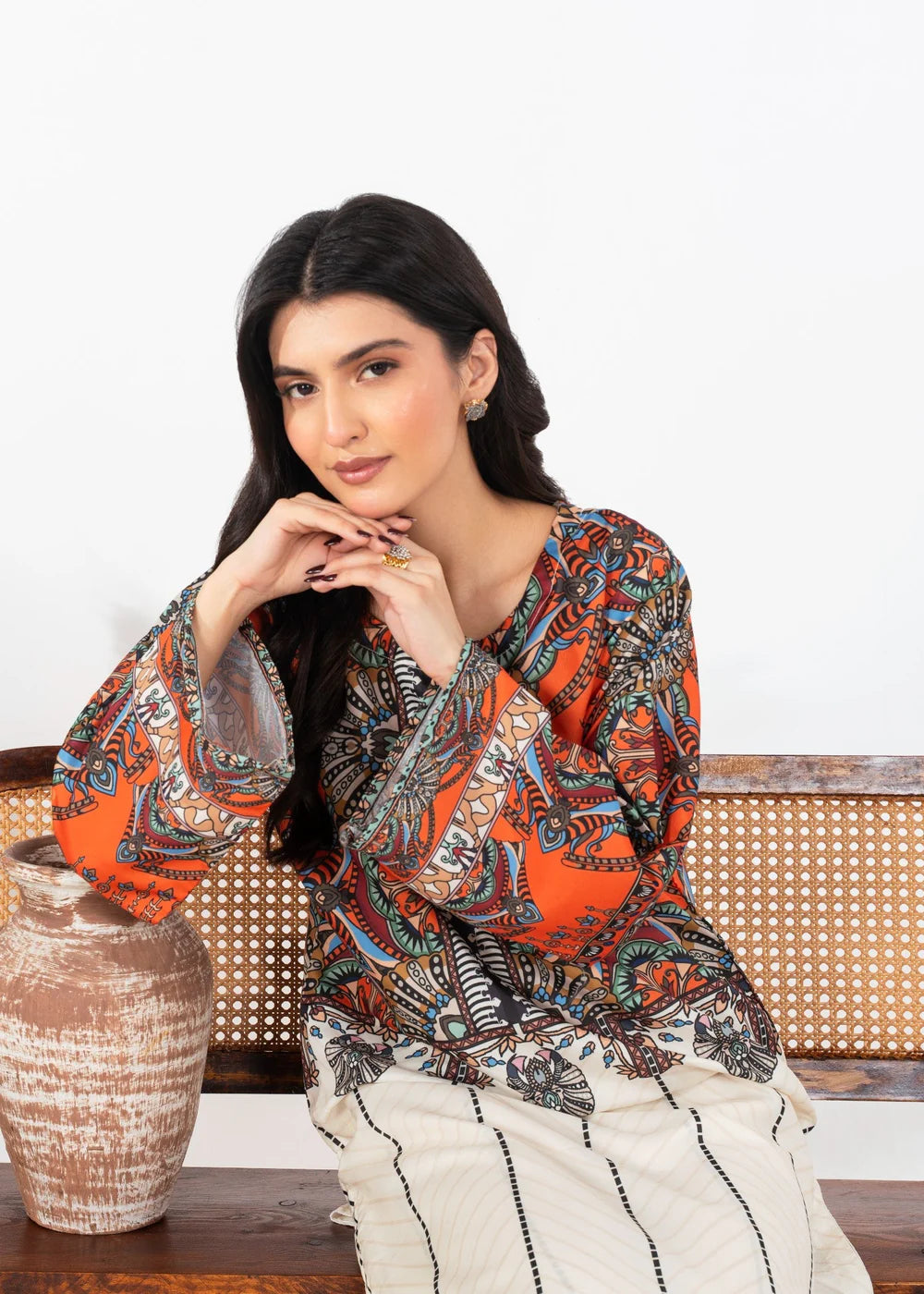 ORANGE BLOOM 2PCS - Haram-Store