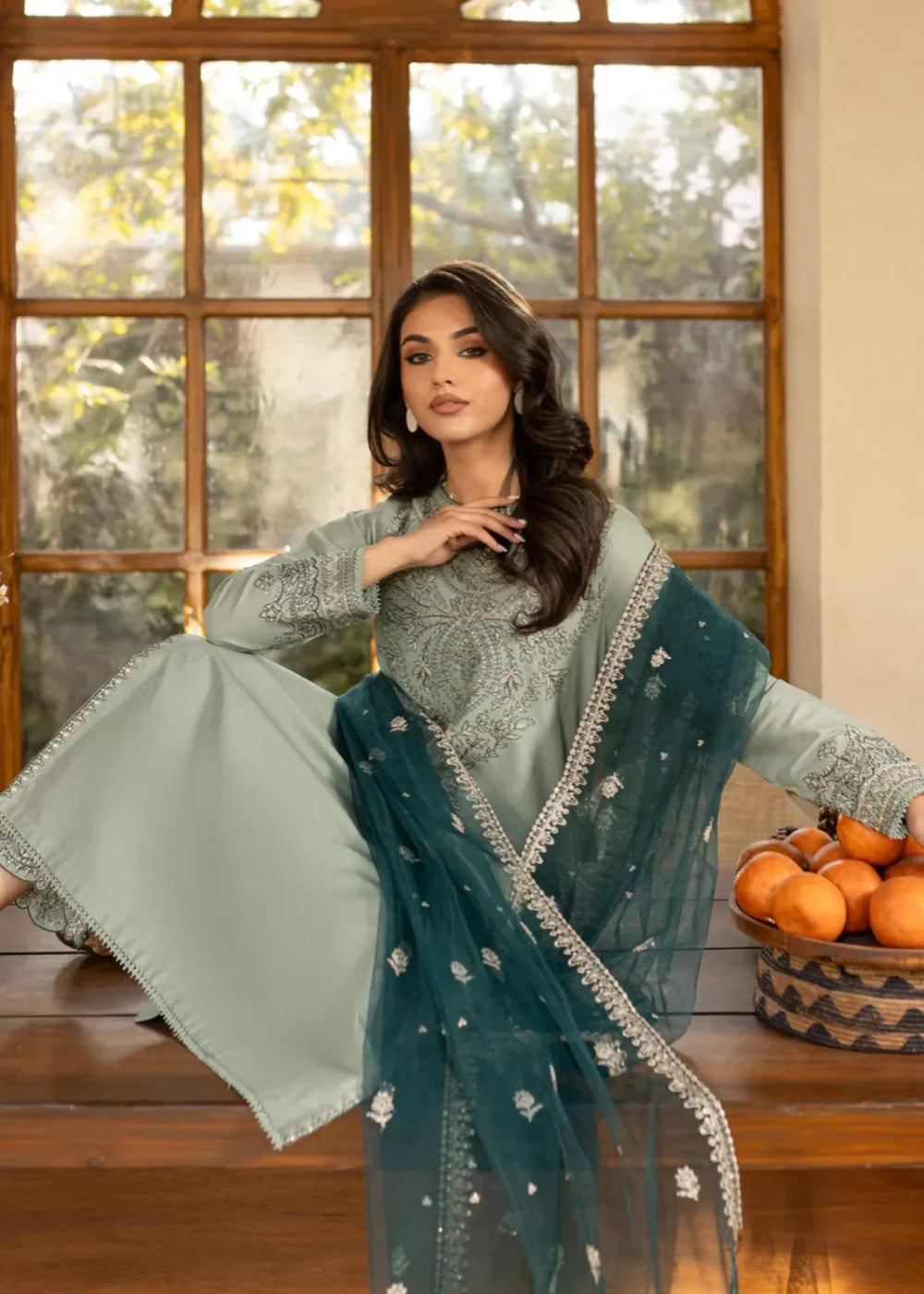 SEA SAND EMBROIDERED 3PCS-Haram Store