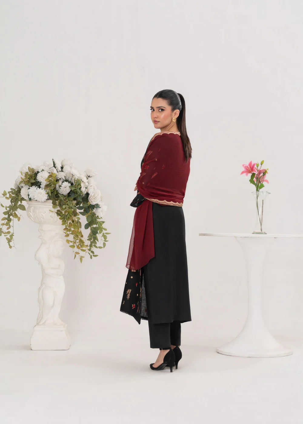 DREAM EMBROIDERED 3PCS  -Haram Store