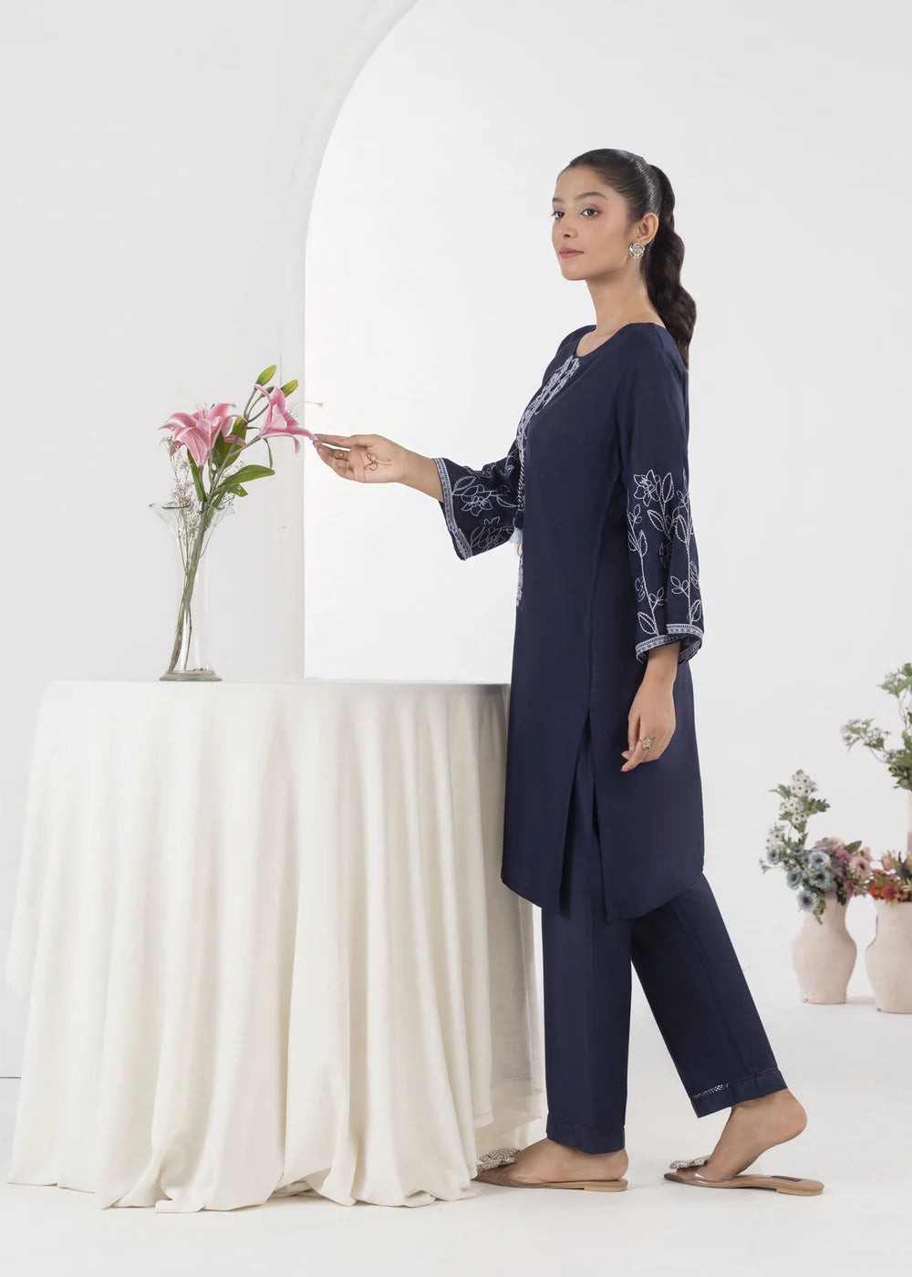 EMBELLISH BLUE 2PCS -Haram Store