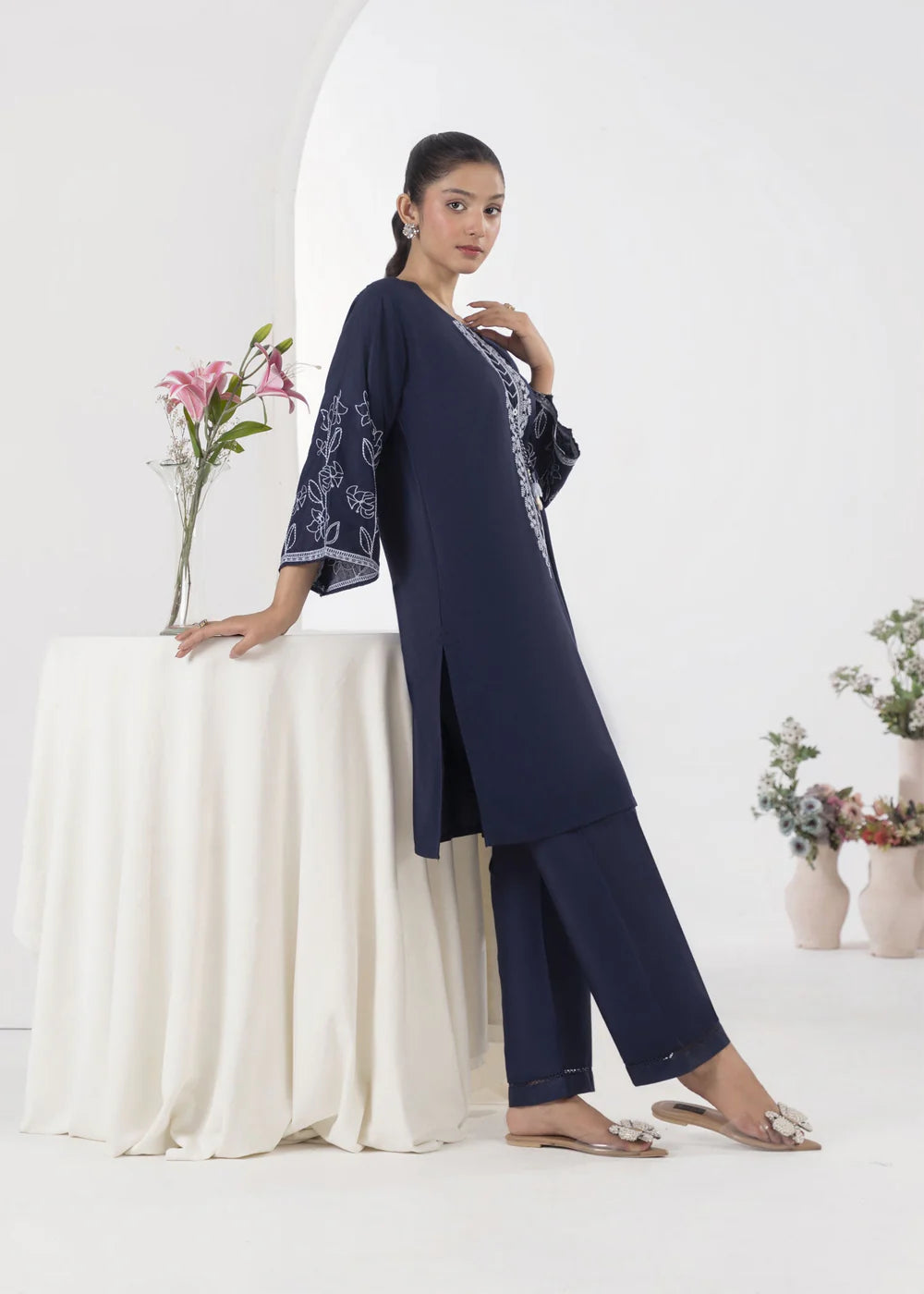 EMBELLISH BLUE 2PCS -Haram Store