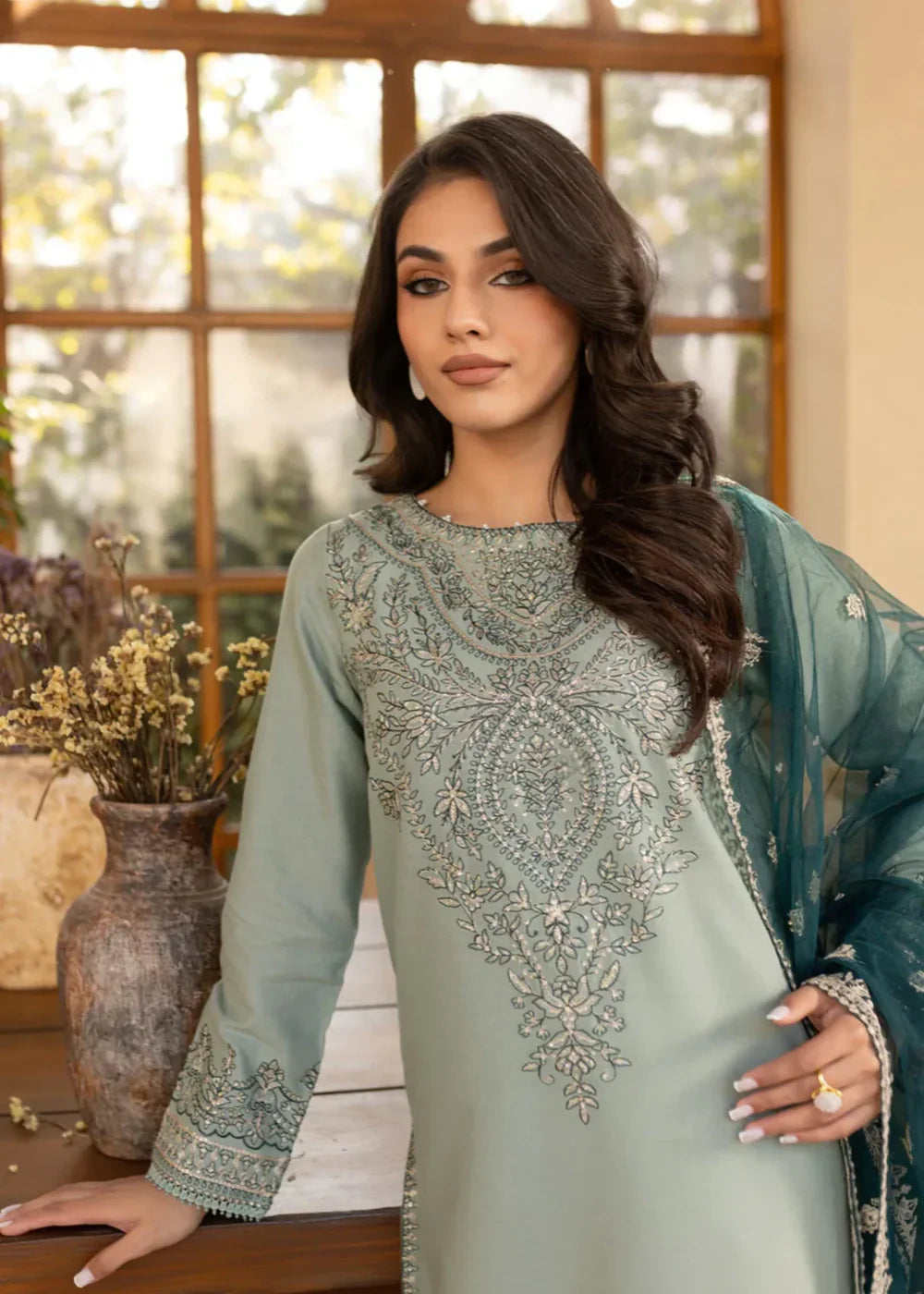 SEA SAND EMBROIDERED 3PCS-Haram Store