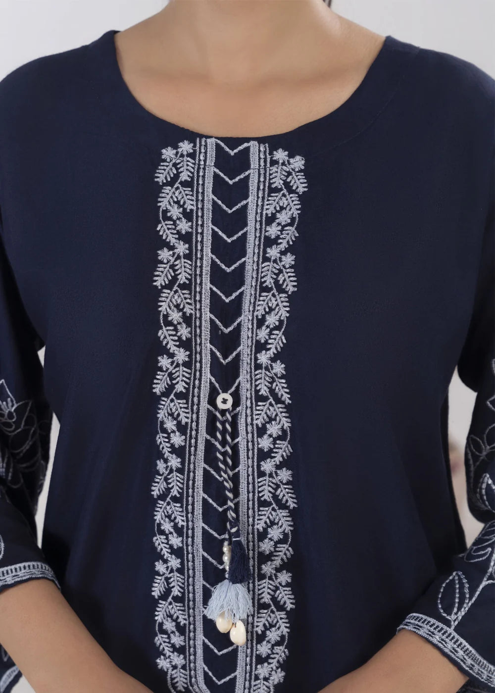 EMBELLISH BLUE 2PCS -Haram Store