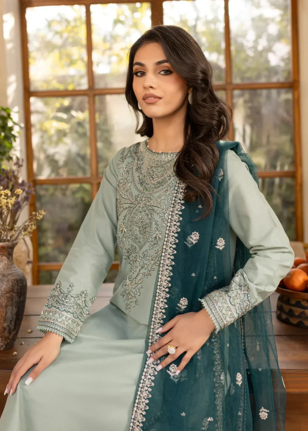SEA SAND EMBROIDERED 3PCS-Haram Store