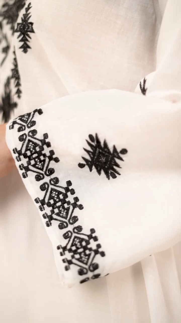 WHITE CHARM (FARSHI SHALWAR) 3PCS-Haram Store
